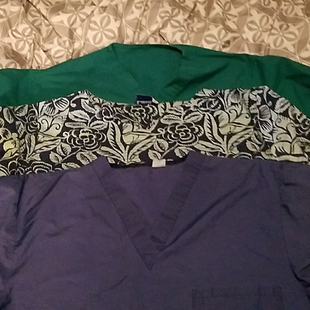 Lot of 3 scrub tops